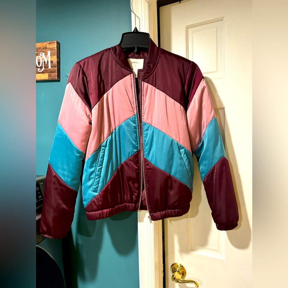 Multi colored bomber